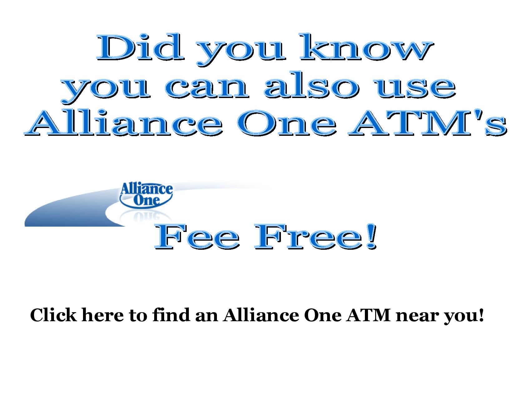 Alliance One ATM
